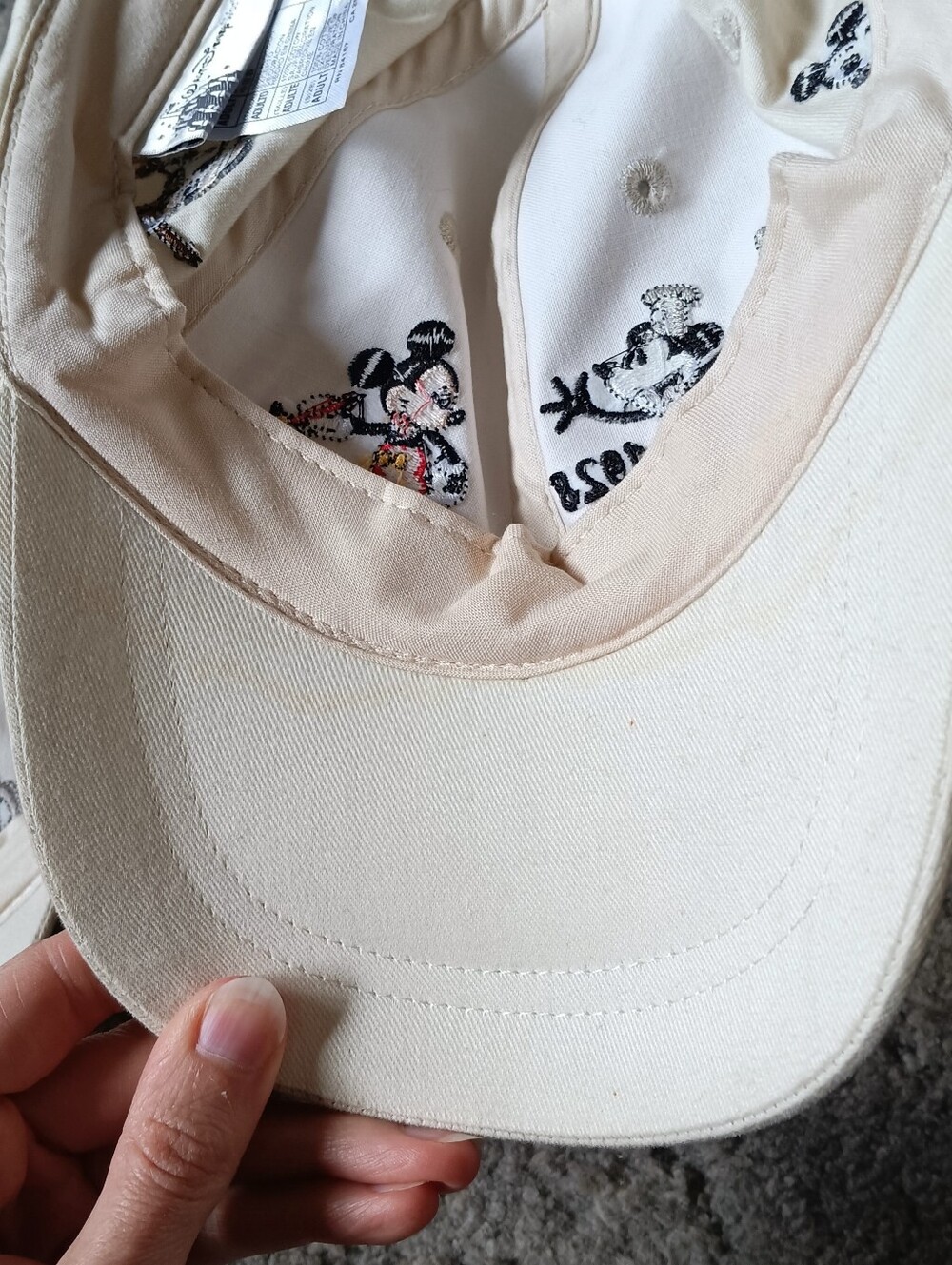 š¤ LOT 2 Disney Parks Mickey Through The Years Embroidered Baseball Cap Hat - Picture 15 of 16